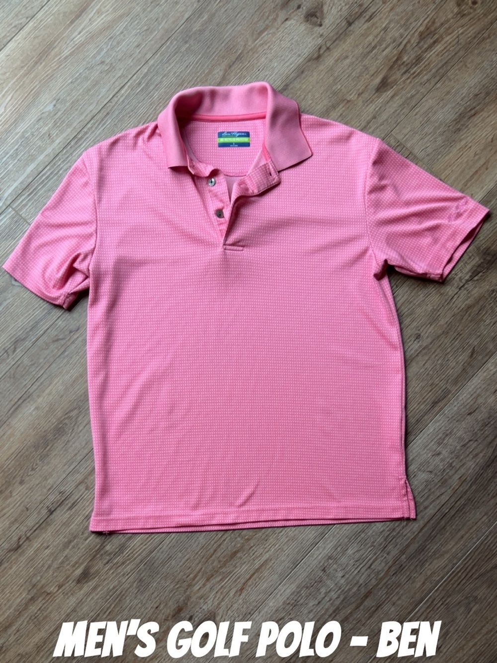 Hogan Men's Coral Pink Performance Polo